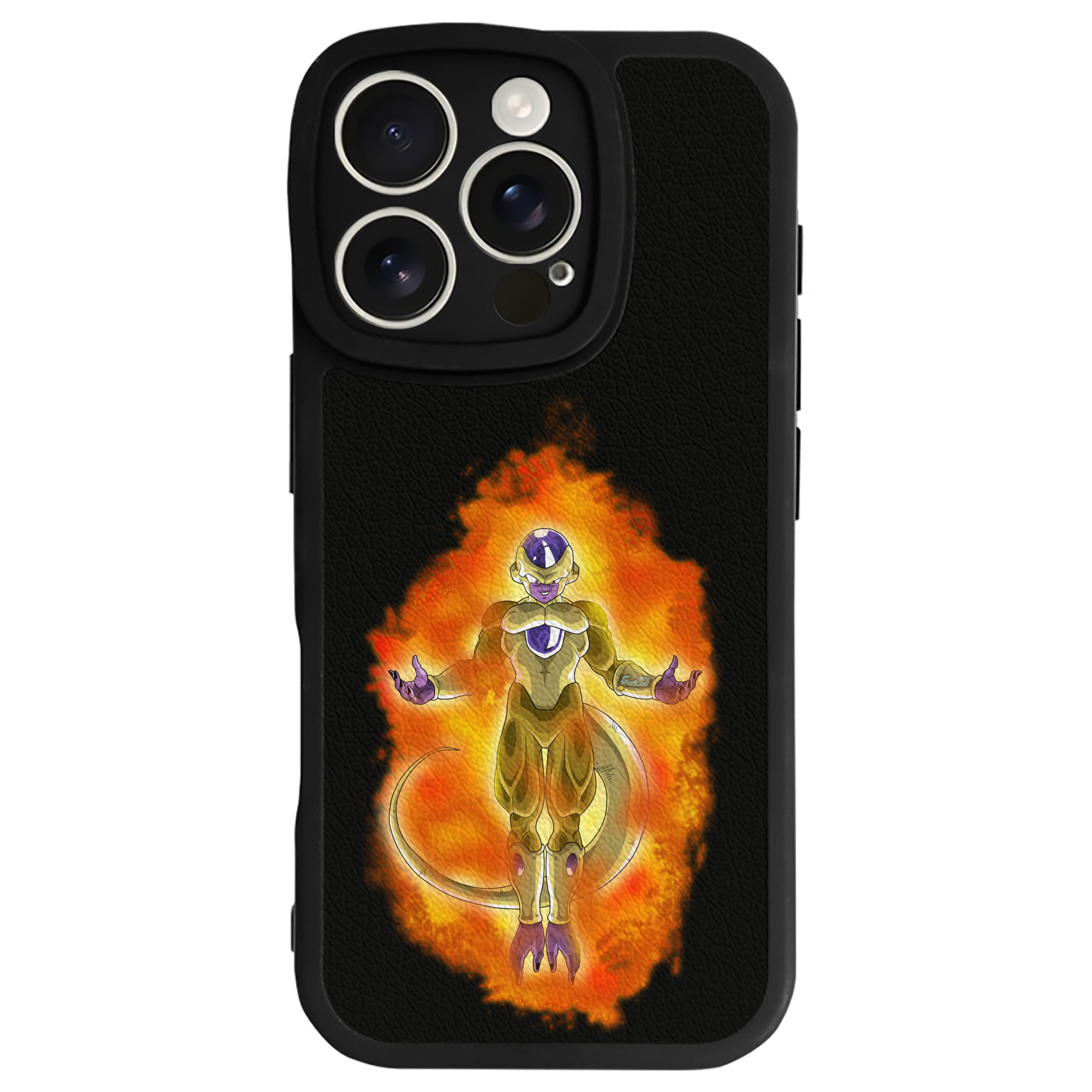 （画像用） ドラゴンボール フリーザ DRAGON BALL Frieza 【iPhone 16シリーズ対応】シリコンスマホケース（レザー調） 材質：シリコン
